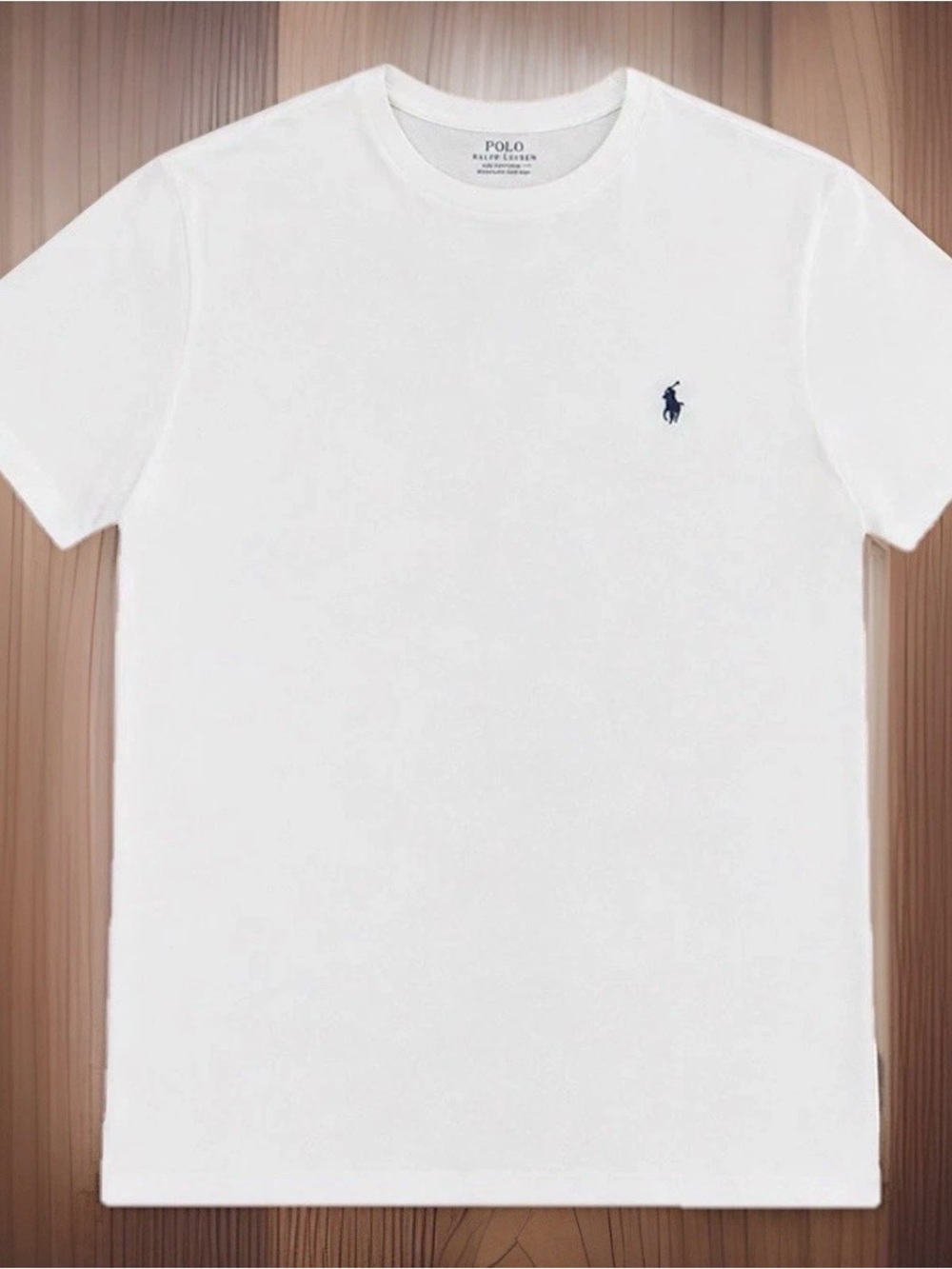 Polo by Ralph Lauren White Short-Sleeve Tee with Navy Pony XXL